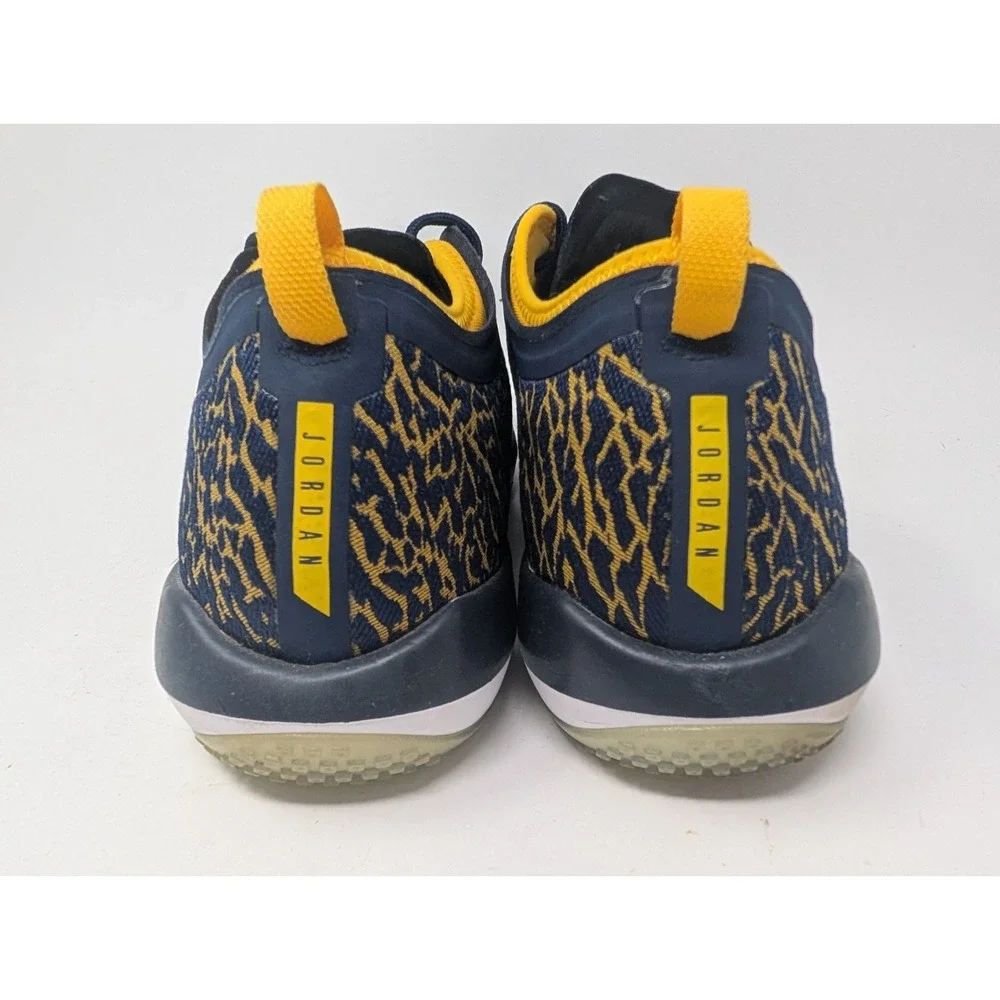 Nike Air Jordan Trainer 1 Low Michigan Wolverines Navy Maize Men's Shoes Size 12